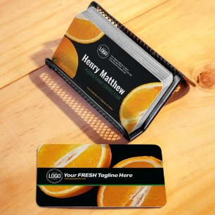 Personalise Business Orange Company Card