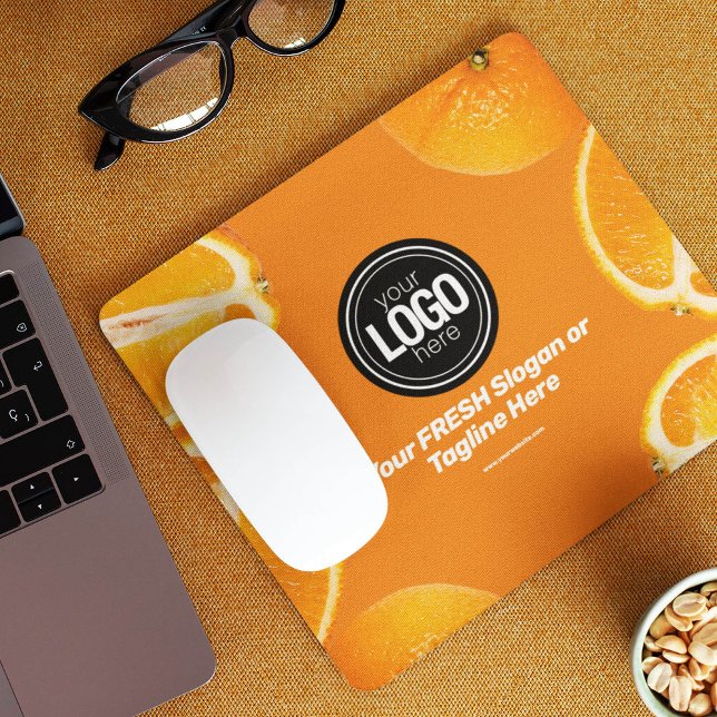 Personalise Business | Orange Company Mouse Pad (Creator Uploaded)