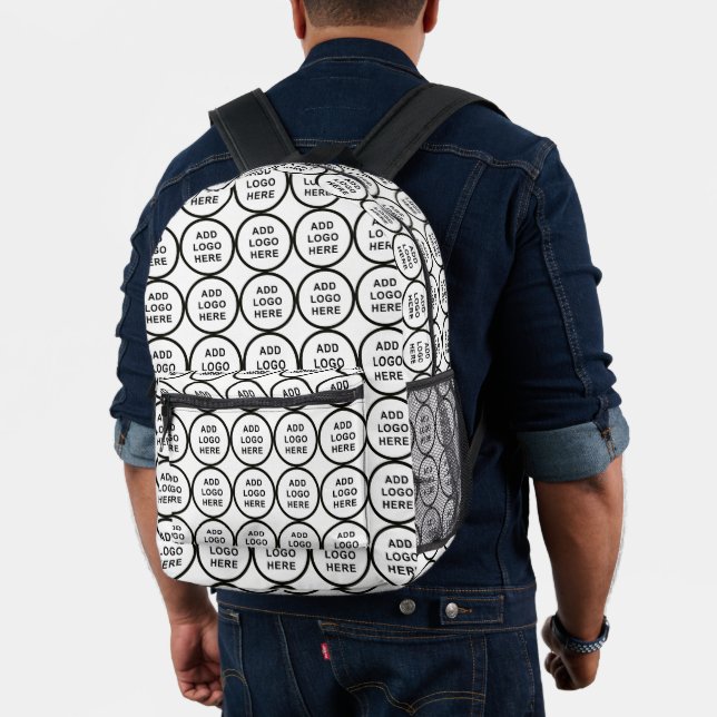 Personalise Business Organisation Event Logo Printed Backpack (Insitu (Model))