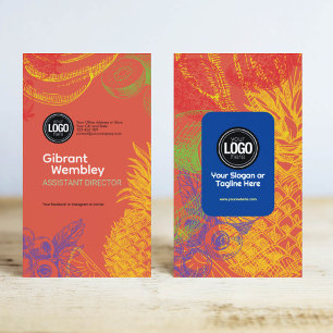 Personalise Business   Tropical Fruits Company Business Card