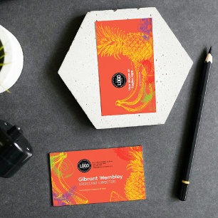 Personalise Business   Tropical Fruits Company Business Card