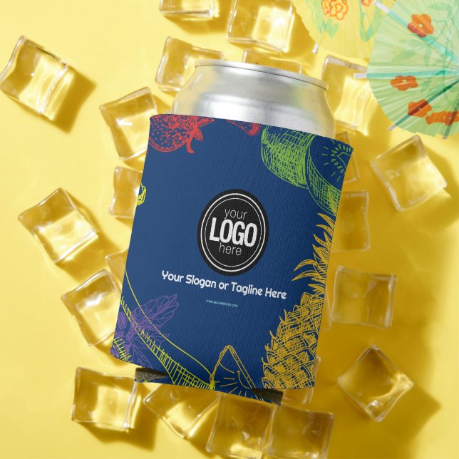 Personalise Business | Tropical Fruits Company Can Cooler (In Situ Summer)