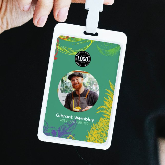 Personalise Business | Tropical Fruits Company ID Badge (Creator Uploaded)