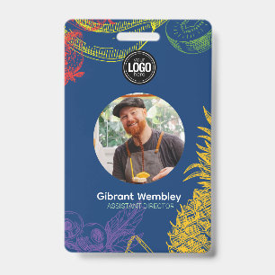 Personalise Business   Tropical Fruits Company ID Badge