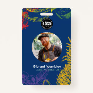 Personalise Business   Tropical Fruits Company ID Badge