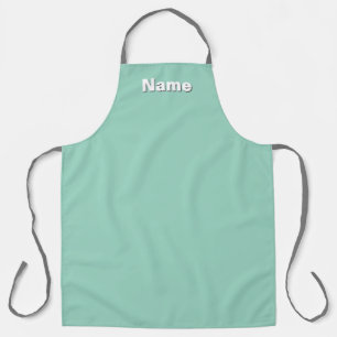 Personalise  Cafe Coffee Shop Aqua  Apron