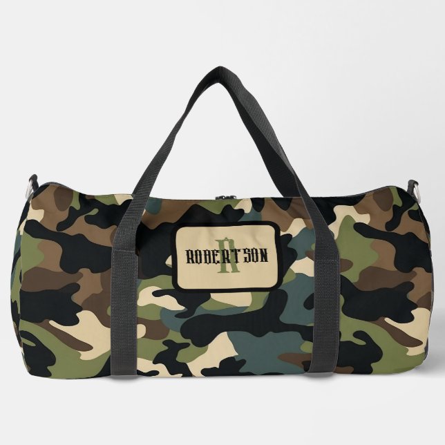 Personalise Camo Duffle Bag (Front)