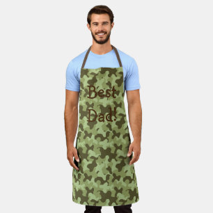 Personalise Camouflage Dad gift Apron