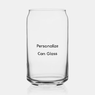 Personalise can glass
