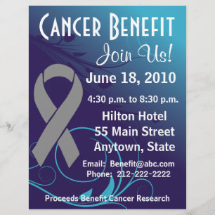 Personalise Cancer Benefit  - Brain Cancer Flyer