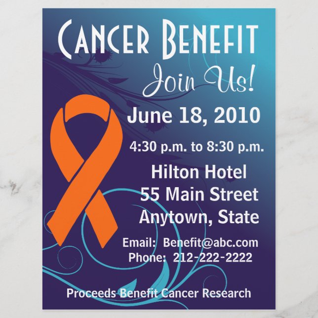 Personalise Cancer Benefit  - Leukaemia Flyer (Front)