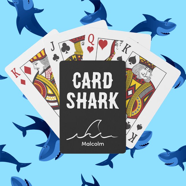 Personalise Card Shark black&white Deck of Cards (Creator Uploaded)