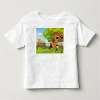 Personalise Cartoon Backyard Play Puppy Children