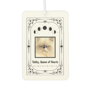 Personalise Cat Lover Funny Keepsake Photo Mum Dad Car Air Freshener