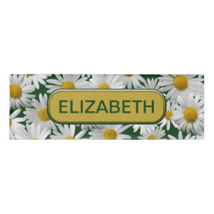 Personalise - Cheerful, Bright Daisy Name Tag