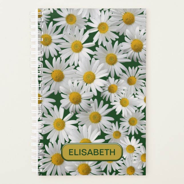 Personalise - Cheerful, Bright Daisy Planner (Front)