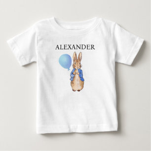 Personalise Child Name Peter the Rabbit Baby T-Shirt