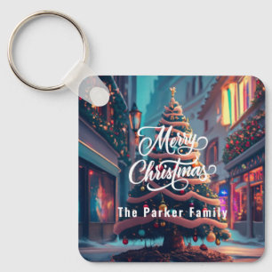 Personalise Christmas keychain