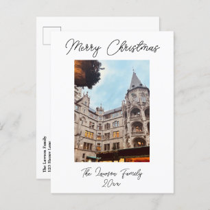 Personalise Christmas Market Munich Germany Postca Postcard