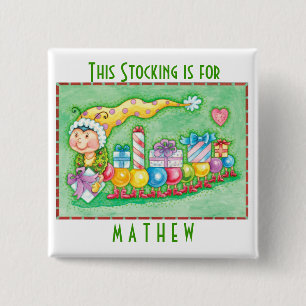 Personalise Christmas Stocking Buttons