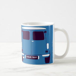Personalise Classic Mini Van minimalist art mug