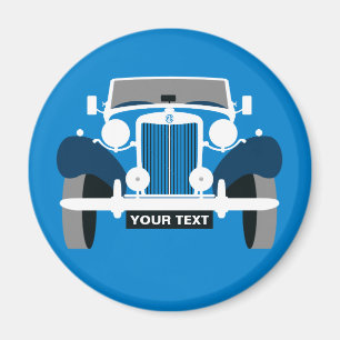 Personalise Classic Vintage Sports Car Magnet