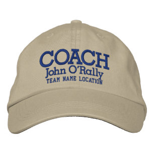 Personalise Coach Cap Your Name Your Game