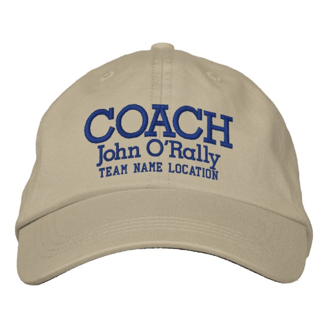 Personalise Coach Cap Your Name Your Game (Front)