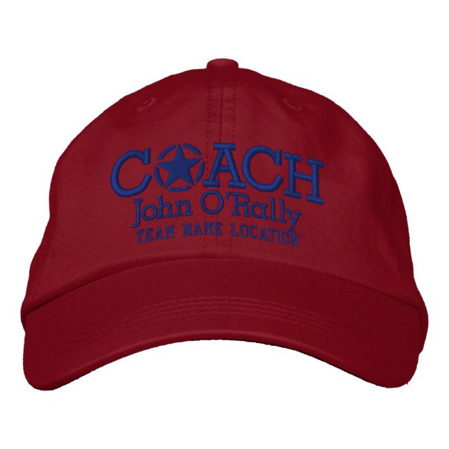 Personalise Coach Star Cap Your Name Your Game! (Front)