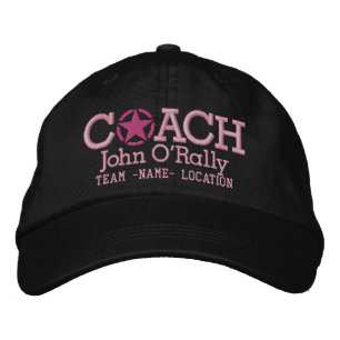 Personalise Coach Star Hat Your Name Your Game!