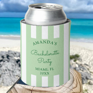 Personalise Coastal Beach Bachelorette Party Favou Can Cooler