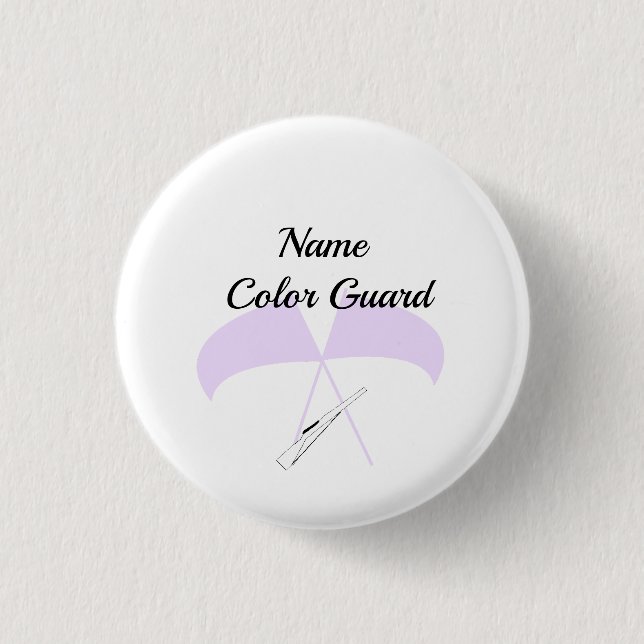 Personalise Colour Guard Button (Front)