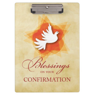 Personalise Confirmation Congratulations Gift Coll Clipboard