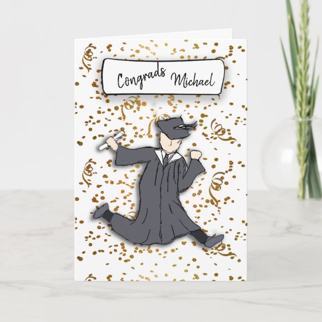 Personalise Congratulations Graduate Card (Front)