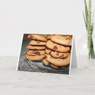 Personalise Cookies Dessert Chocolate Chip Sweets Card