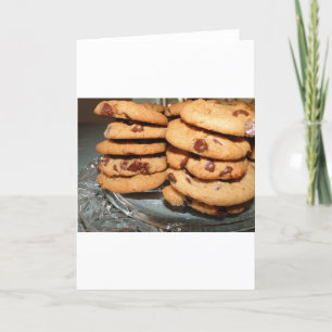 Personalise Cookies Dessert Chocolate Chip Sweets Card