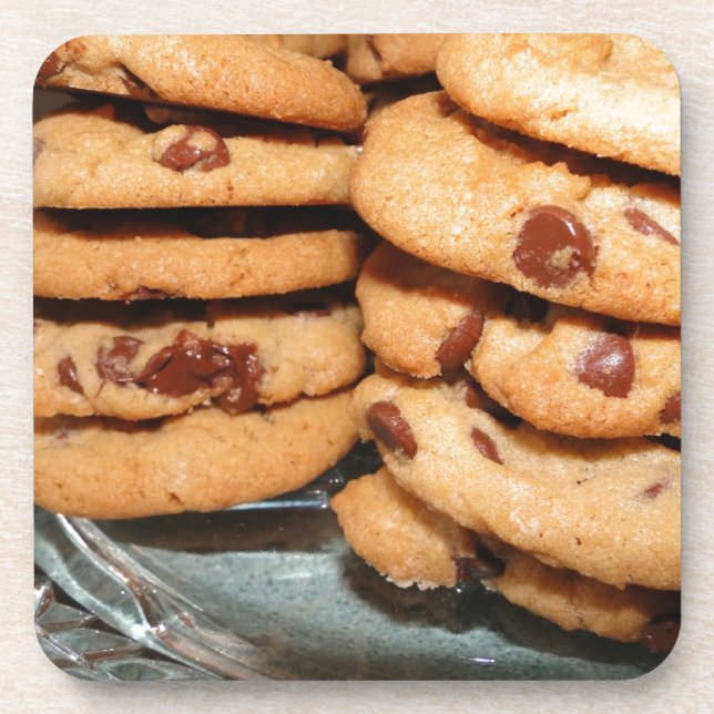 Personalise Cookies Dessert Chocolate Chip Sweets Coaster (Front)