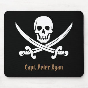 Personalise Cool Pirate Sign Mouse Pad
