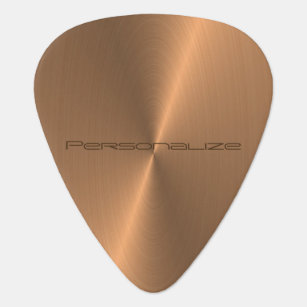 Personalise Copper Metallic Print 🎸 Guitar Pick