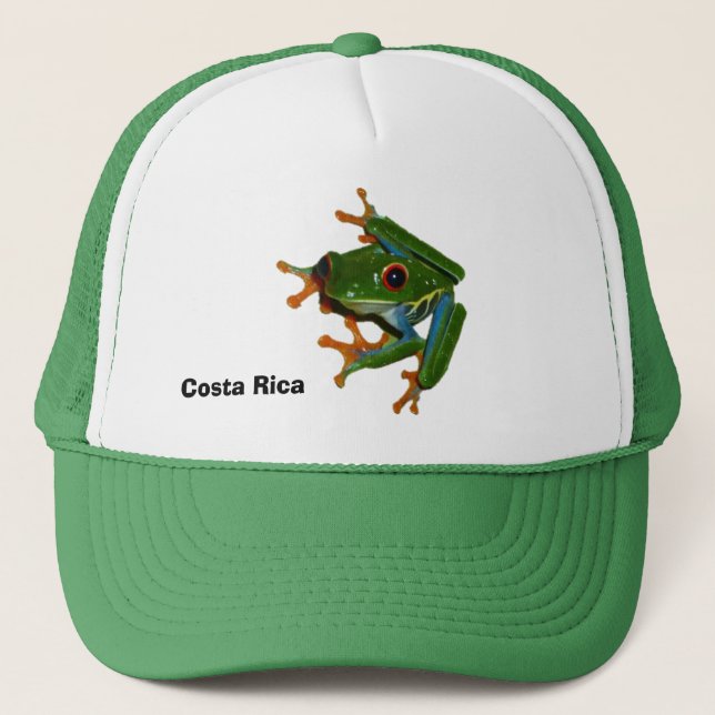 Personalise Costa Rica Red Eyed Frog Trucker Hat (Front)