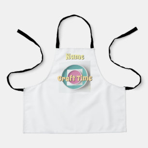 Personalise Craft Time White   Apron