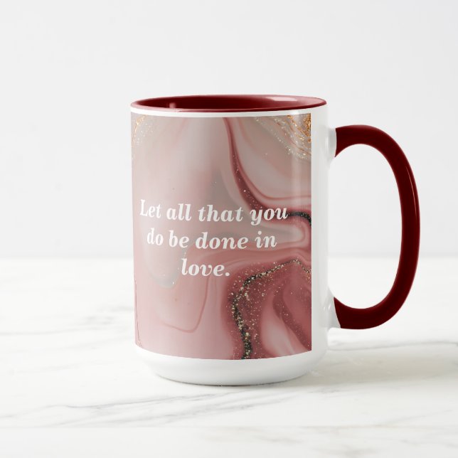 Personalise Custom Bible Scripture Coffee Mug (Right)