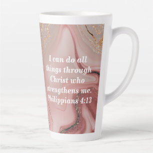 Personalise Custom Bible Scripture Quote Latte Mug