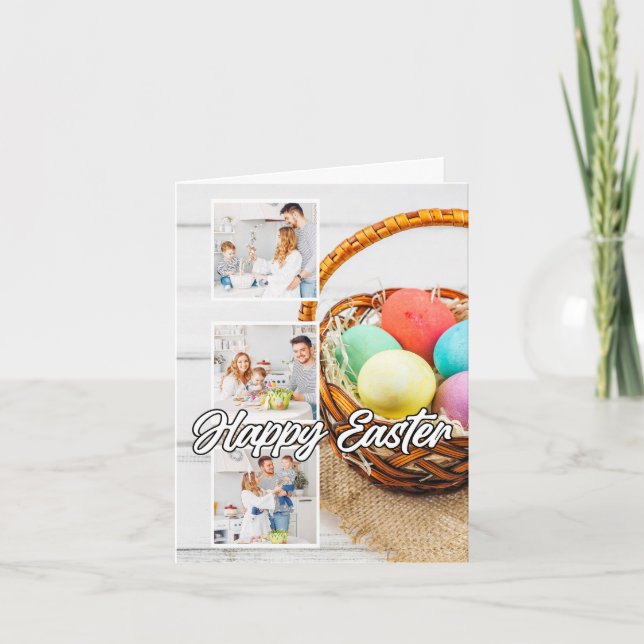 Personalise Custom Easter Family Photo Template (Front)