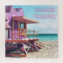 Personalise Custom MIAMI SOUTH BEACH Art Home Deco