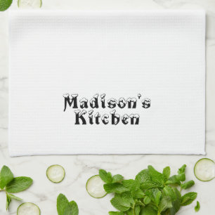 Personalise Custom Name business store Tea Towel