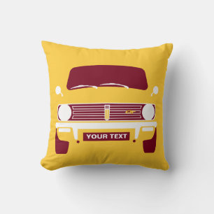 Personalise custom retro Classic Mini Clubman Cushion