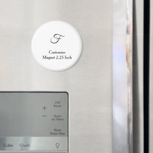 personalise custom simple 2.25 Inch Circle  Magnet