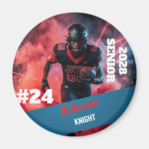 Personalise custom simple Circle 2.25 inch sports Magnet