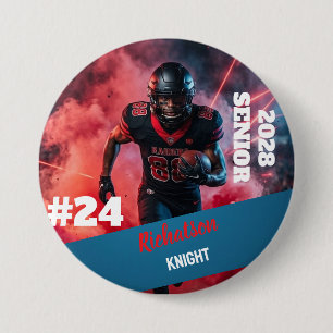 Personalise custom simple round 3 inch sports 7.5 cm round badge